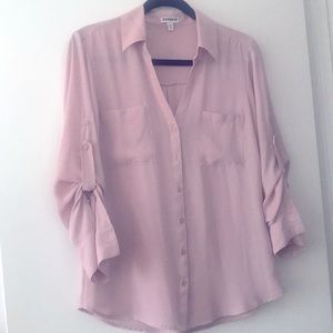 Express Light Pink Shirt. Size M